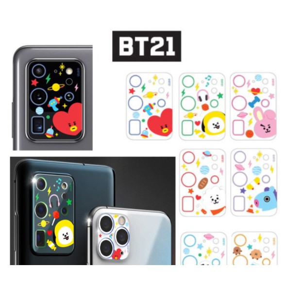 Viền bảo vệ camera in hình BT21 thích hợp cho IPhone12 IPhone 12MNI IPhone12PRO MAX IPhone11