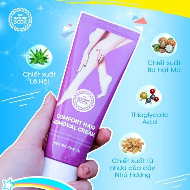 Kem Tẩy Lông HÀN QUỐC Nature Book Triệt Lông An Toàn nhanh chóng - Gel Tẩy Sạch Các Vùng Lông Trên Cơ Thể - BUM SMART | BigBuy360 - bigbuy360.vn