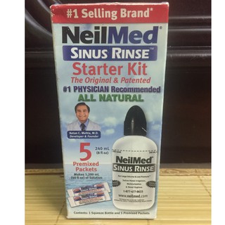 Bình rửa mũi NeilMed (starter kit) (kèm 5 gói muối)