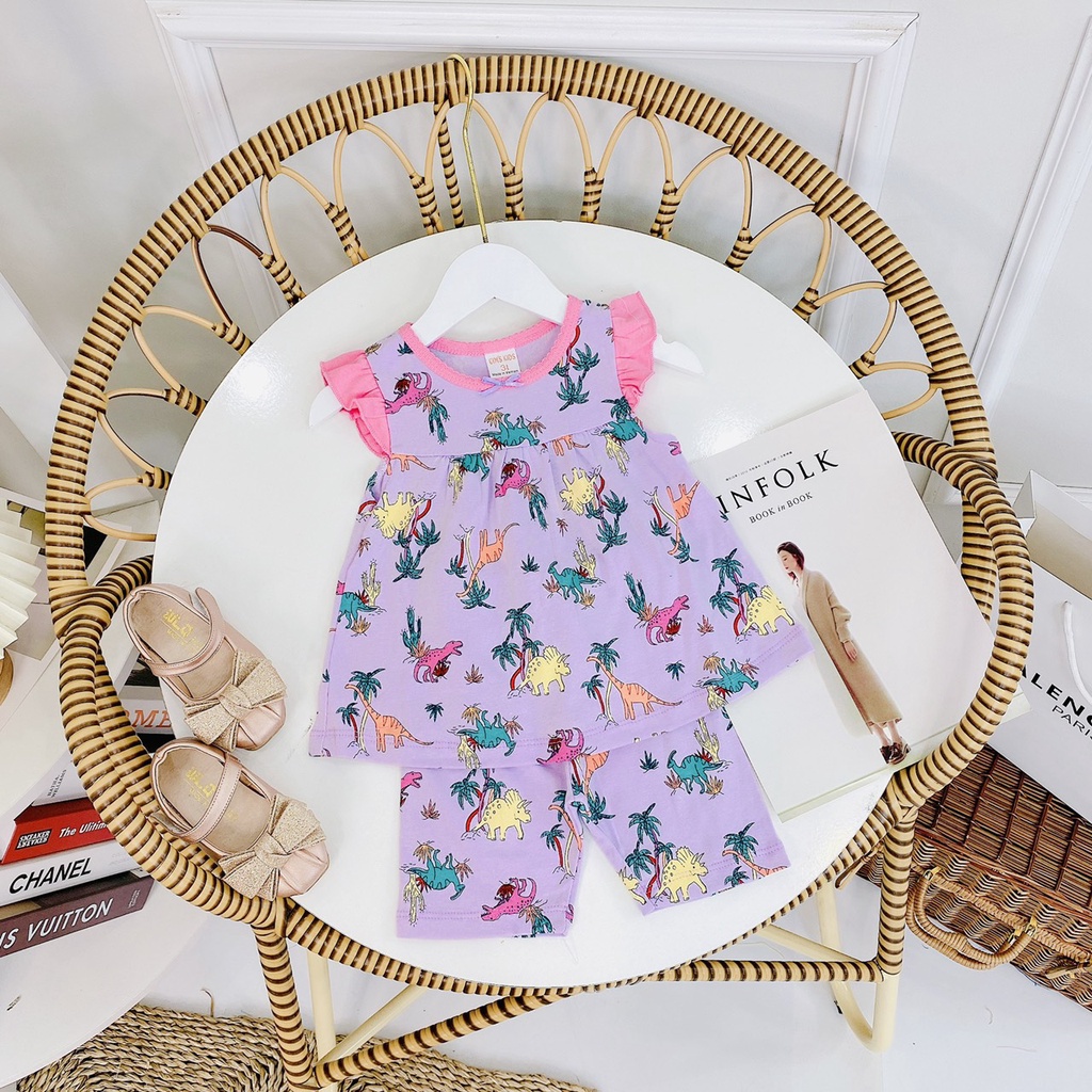 8-20kg Bộ bé gái cánh tiên dáng babydoll mẫu 2022 - BẢNG MÀU 3