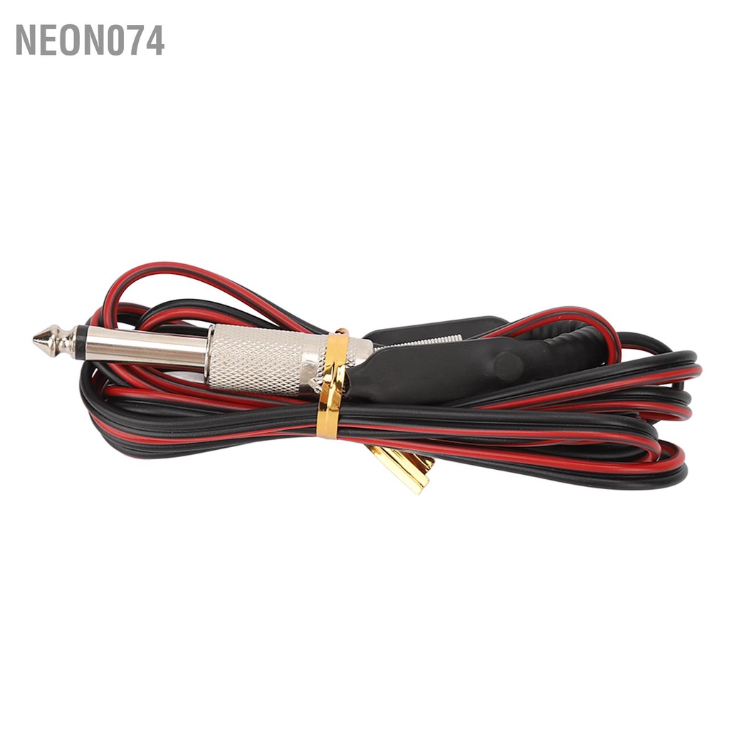 Neon074 Dây Kẹp Hình Xăm 5.6ft Máy Silicone Chuyên Nghiệp Phụ Kiện cho Nguồn Điện