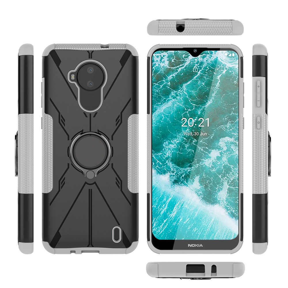 Ốp Điện Thoại PC + TPU Chống Sốc Kèm Móc Xỏ Ngón Cho Nokia C30 C30 C 30 NokiaC30