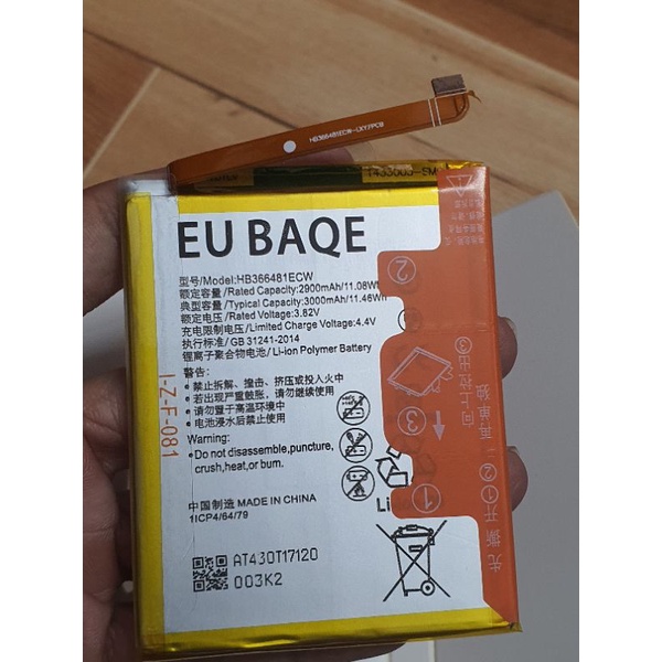 Pin huawei Y7 pro 2018 LDN LX2 atu l42 y6 prime 2018 TL20 honor 8 frd l19 p9 kii l21 3e nmo l31 HB366481ECW gr5 mini