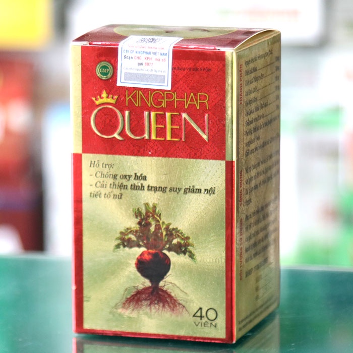Kingphar Queen- Hỗ trợ làm chậm quá trình lão hóa, thu nhỏ vùng kín, cải thiện tình trạng suy giảm nội tiết tố nữ
