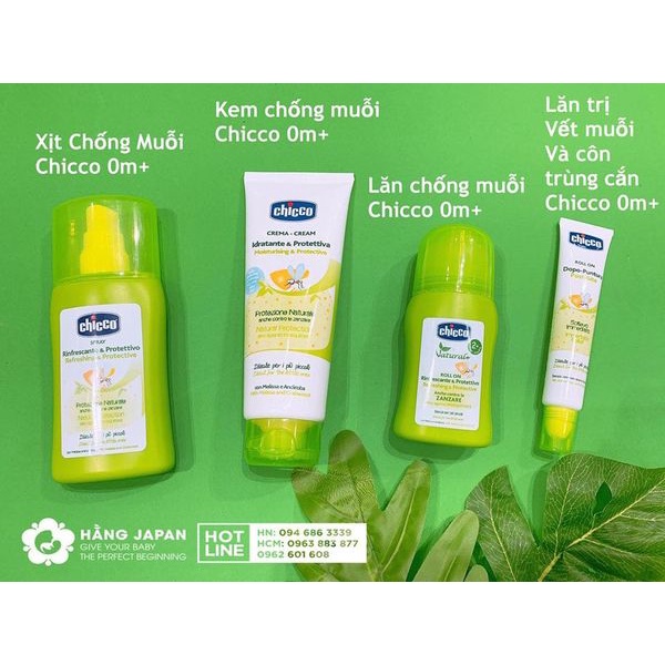 Xịt chống muỗi Extra Chicco Ý100ml cho bé từ sơ sinh trở lên hàng chính hãng