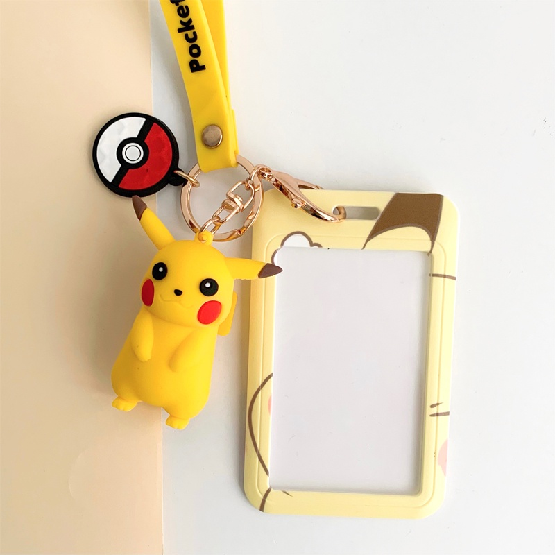 Case POKEMON đựng card, thẻ ATM, thẻ nhân viên, CCCD kèm móc khóa, dây đeo thẻ