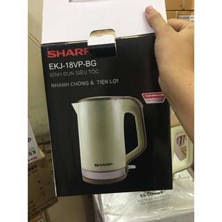 Ấm đun siêu tốc Sharp EKJ-18VP (PK/BL/BG) - 1950W, 1.8L