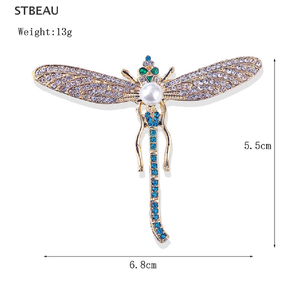 Ghim Cài Áo Hình Chuồn Chuồn Đính Ngọc Trai Nhân Tạo Thời Trang