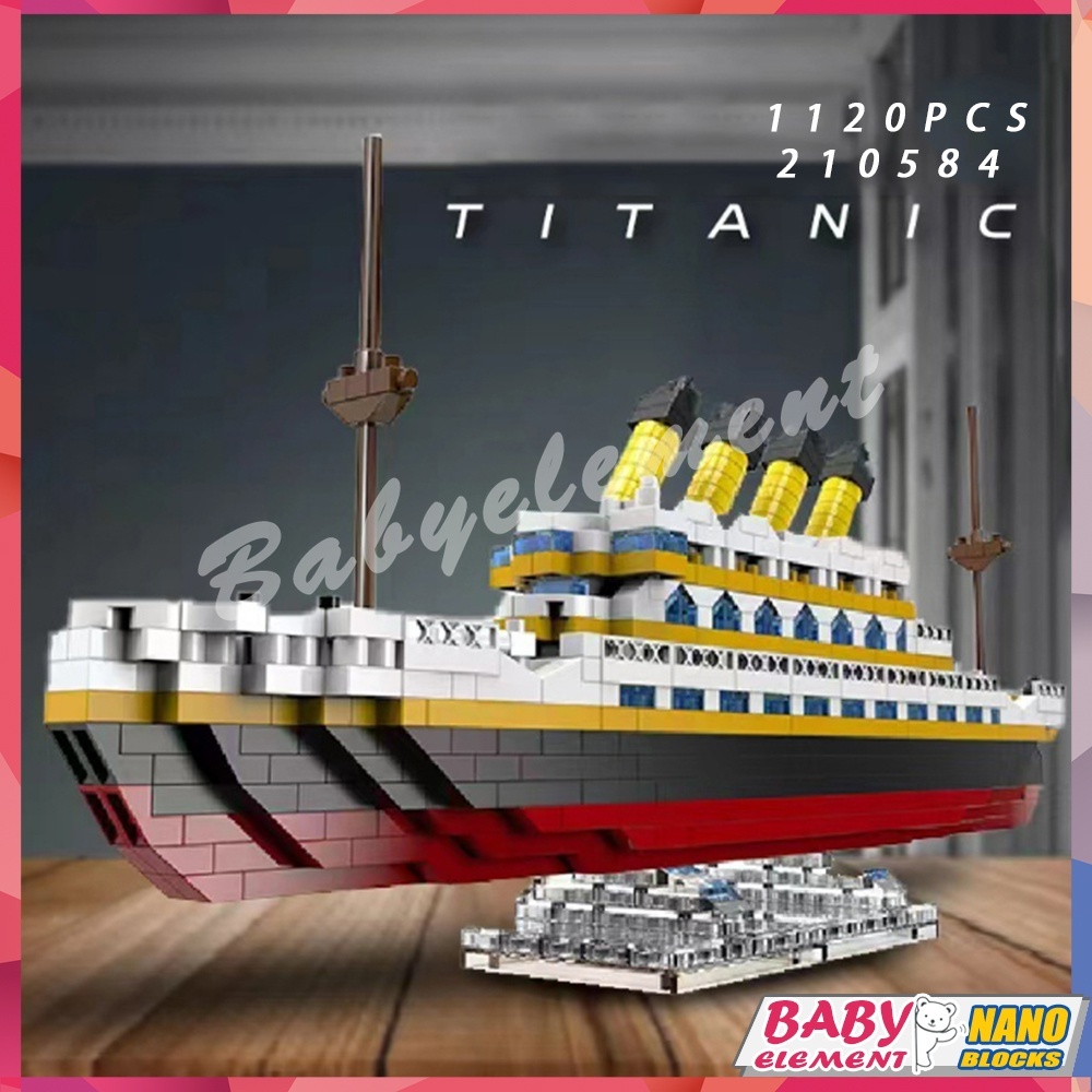 Mô Hình Tàu Titanic Mini Bằng Nano Độc Đáo Trang Trí Nhà Cửa