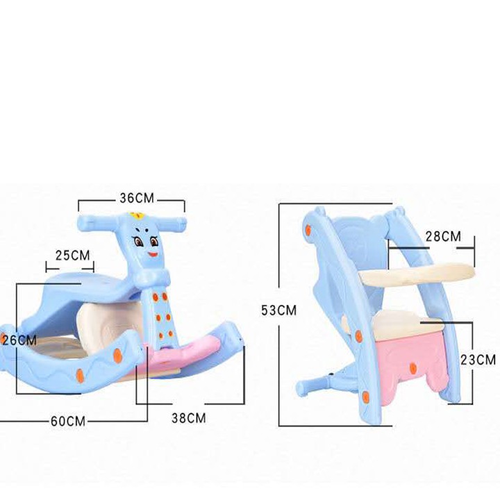 Bập bênh kèm ghế ăn dặm cho bé loại tốt, ghế ăn dặm 2in1 kiêm bập bênh giúp tiết kiệm chi phí có quà tặng