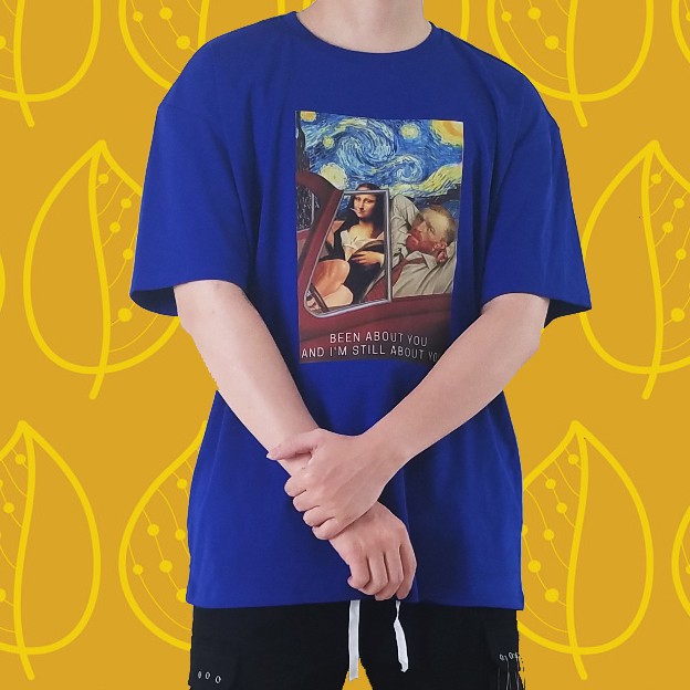 Áo thun unisex form rộng tay lỡ MNLS