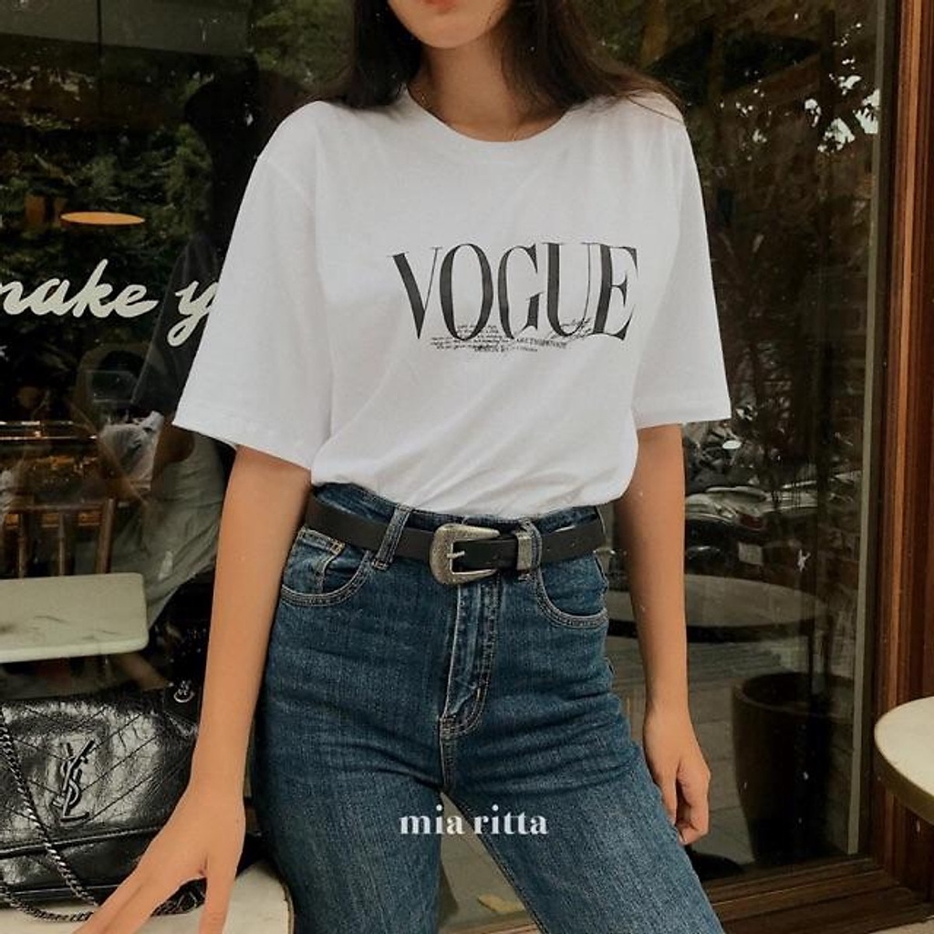 Áo Thun Unisex Tay Lỡ Form Rộng Nam Nữ VOGUE Basic cao cấp chất cotton 100% phông siêu mát 99store