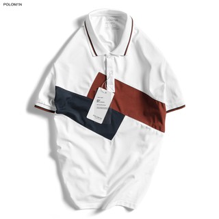 Áo Polo nam cổ bẻ phối NOLEX,vải cá sấu Cotton xuất xịn,chuẩn form, sang trọng - thanh lịch - POLOMAN