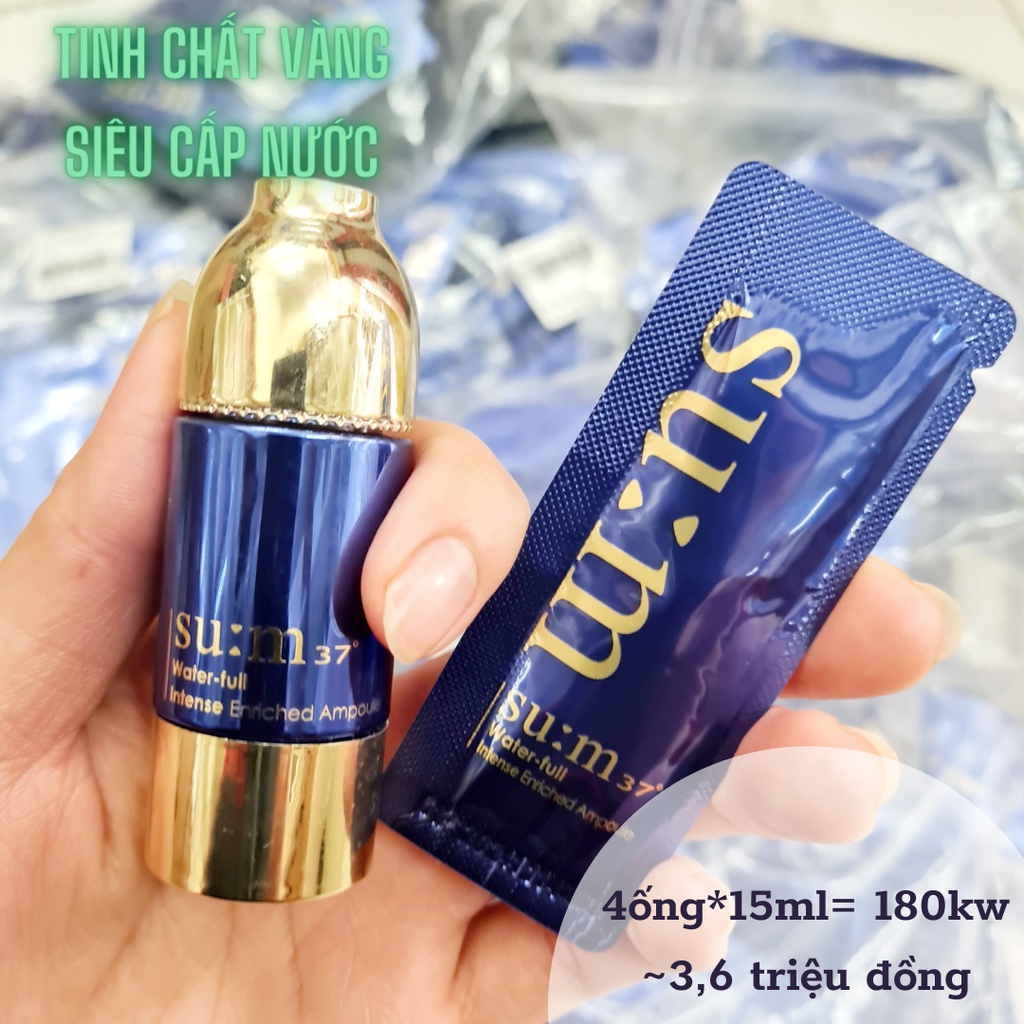 Tinh chất vàng sum 37 xanh đậm đặc siêu cấp nước tái tạo da Intense Ampoule Sum37 1ml
