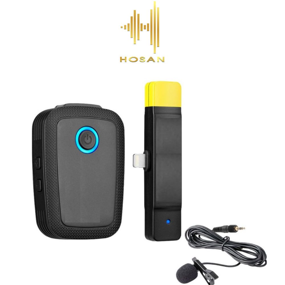 Micro thu âm HOSAN B3 (TX+RXDi) - Microphone cổng Lightningg iOSS