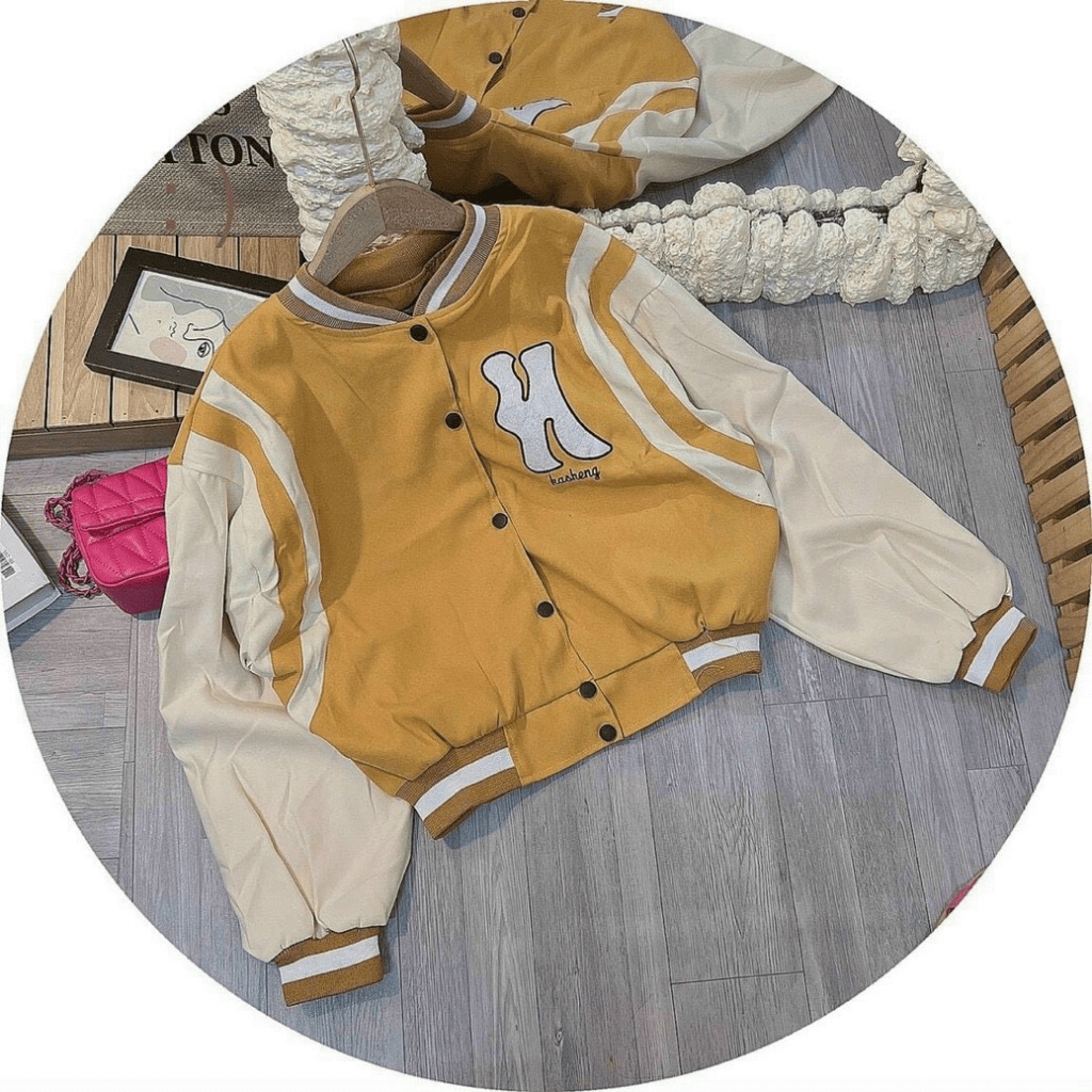 Áo Khoác Nữ Croptop Chất Da Lộn 2 Lớp Lót Dù Có Túi Trong Form Rộng Thời Trang Mới NEW UNISEX