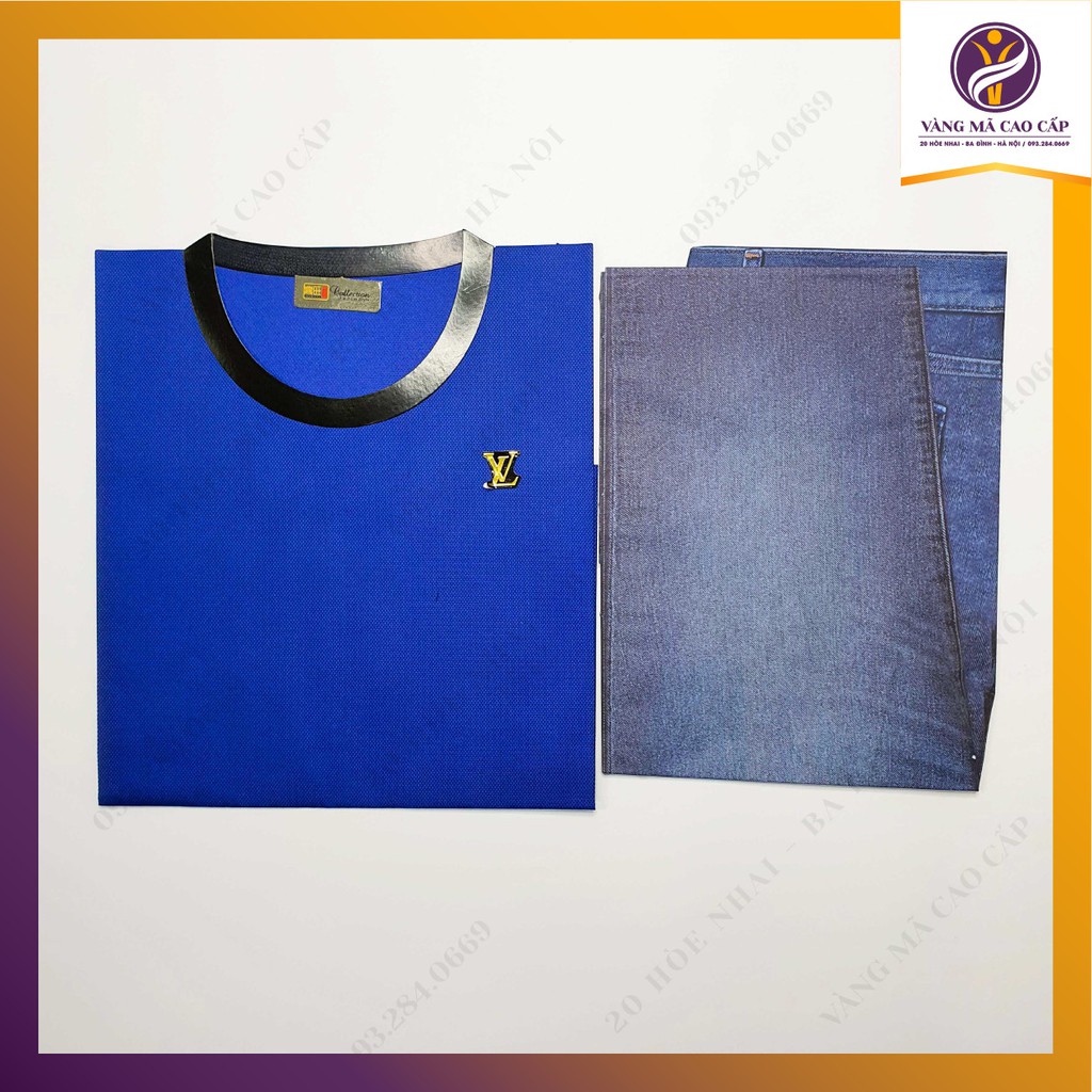 Bộ Áo Phông Áo Polo Quần Bò Nam Mùa Hè Vàng Mã loại đẹp - VM74