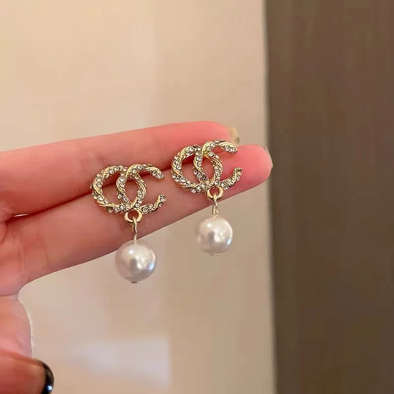 Bông Tai Mạ Bạc 925 Đính Ngọc Trai Nhân Tạo Phong Cách Hàn Quốc Mới 2022