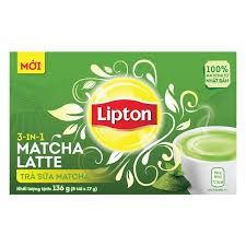 Hộp Trà Sữa Lipton Matcha 8 Gói x 17g