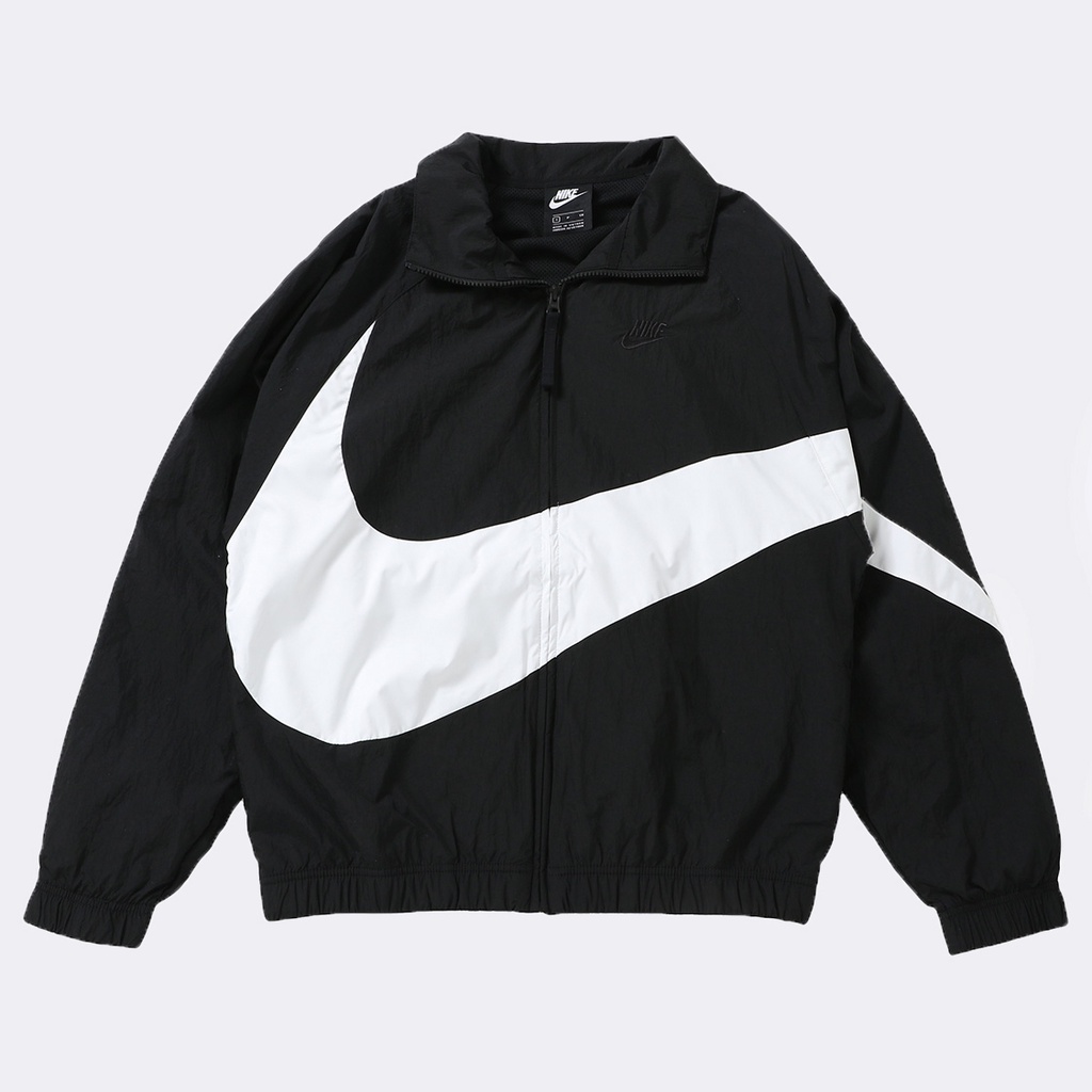 ÁO KHOÁC NIKE SWOOSH WOVEN - ĐEN/ TRẮNG