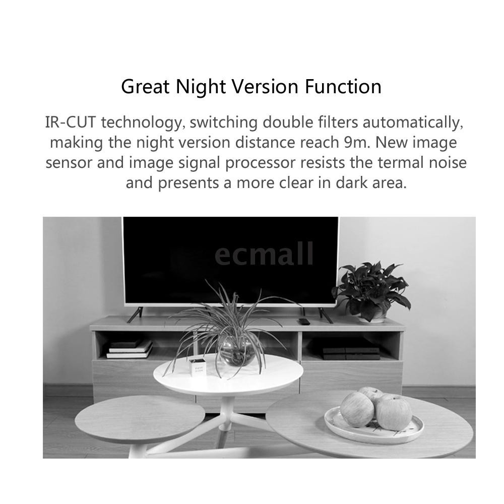 Ecmall Original Xiaomi Hualai XiaoFang Intelligent Camera1S Smart IP Portable Security Home Camera B