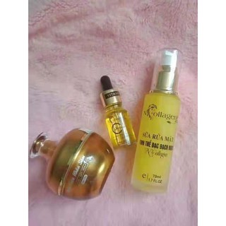Bộ 3 sản Phẩm N'COLLAGEN sữa rửa mặt + Kem Face Nhân Sâm + Serum C