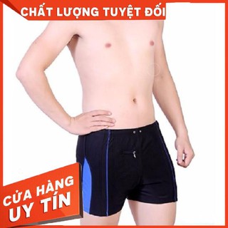 Quần Bơi Nam Speedo Đen Phối Xanh Có Túi Nhỏ Đựng Chìa Khóa - Hàng nhập khẩu