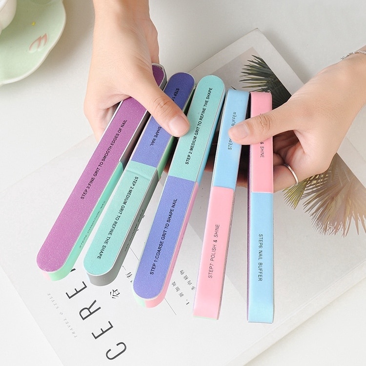Dũa móng tay 6 mặt chà nhám và đánh bóng nhỏ gọn, an toàn, tiện lợi cho nữ GD222