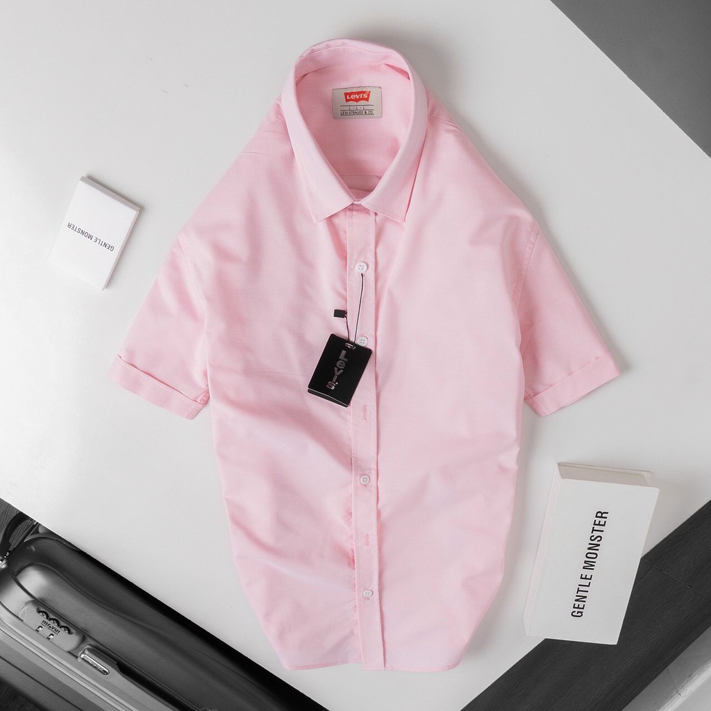 Áo Sơ Mi Nam Ngắn Tay Cao Cấp LV Dáng Slimfit, Vải Trơn,Mềm Mịn,Không Nhăn, Thấm Hút Hàng VNXK | BigBuy360 - bigbuy360.vn