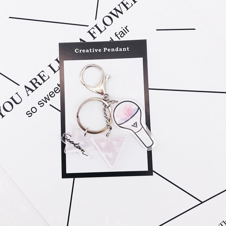 Móc khóa acrylic mặt lightstick sáng tạo nhiều mẫu tùy chọn