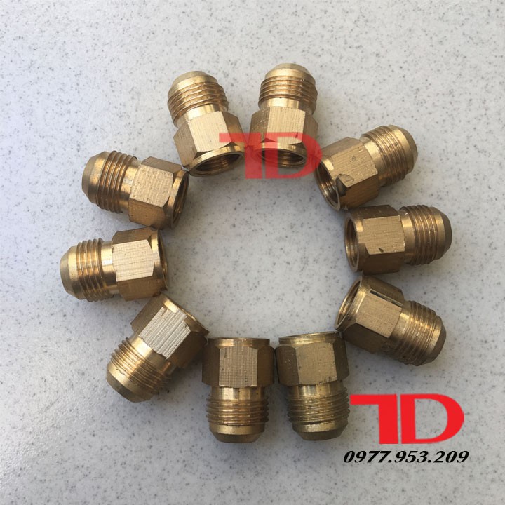 Combo 10 tán tăng ống đồng từ phi 10 lên phi 12.7 đầu cái phi 10 đầu đực phi 12.7