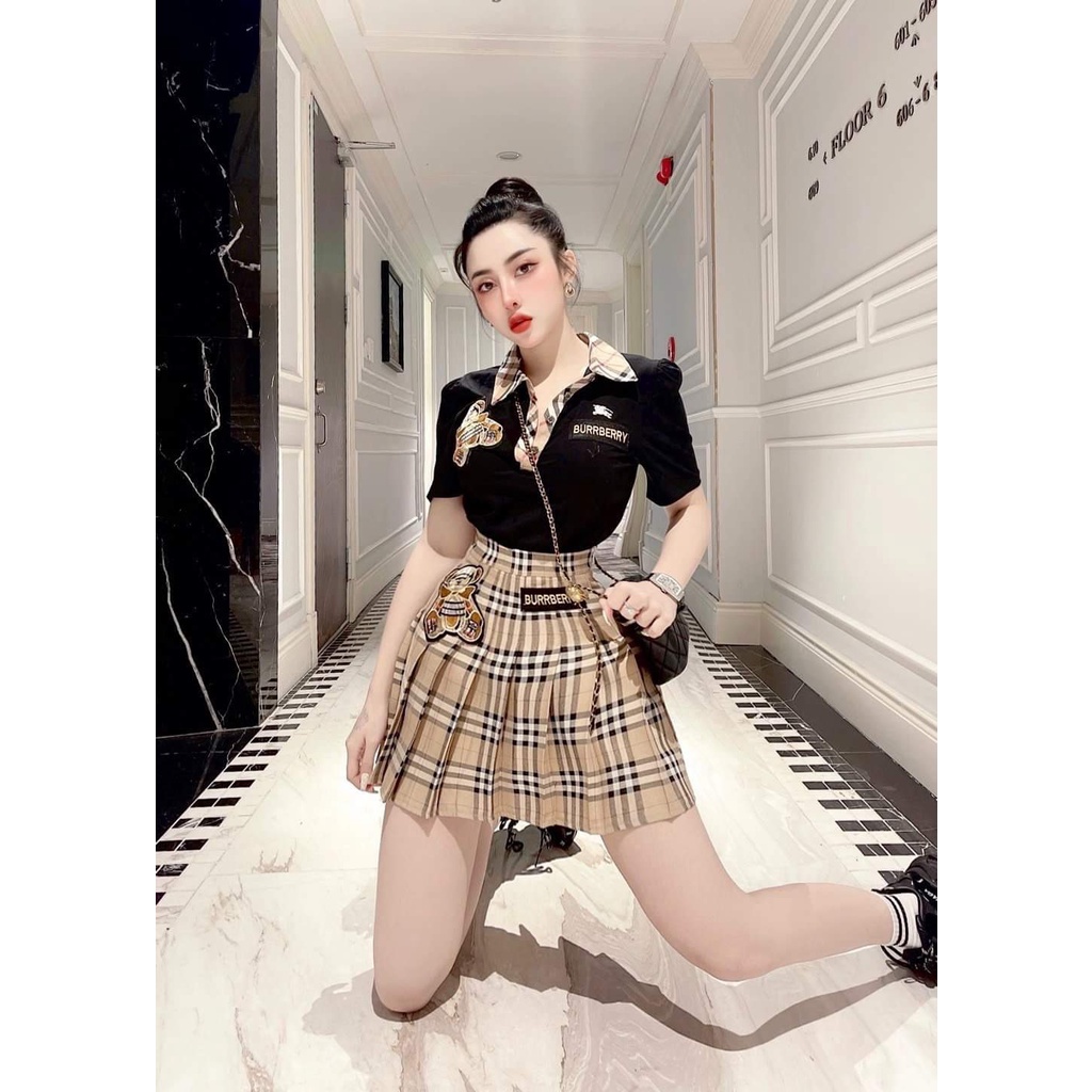 [ 𝐅𝐑𝐄𝐄 𝐒𝐇𝐈𝐏 ] BỘ BBR CHÂN VÁY THÊU GẤU CHẤT ĐẸP LẮM Ạ