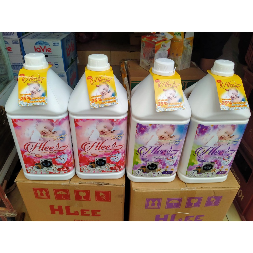 Nước giặt hlee, Nước giặt xả hlee 5 in 1
