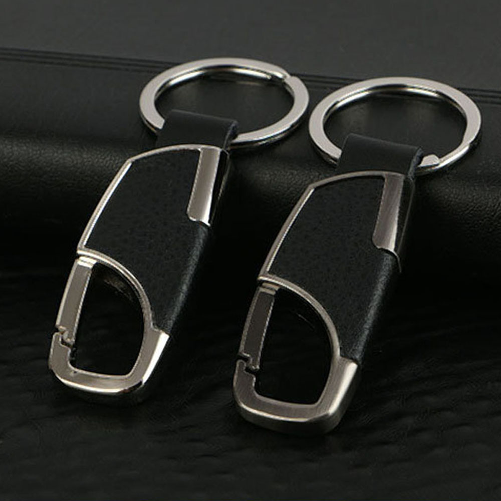 JENIFERDZ Gift Key Ring Leather Bag Pendant Car Keychain Metal Alloy Buckle Creative HOT Men's Fashion Keyfob/Multicolor