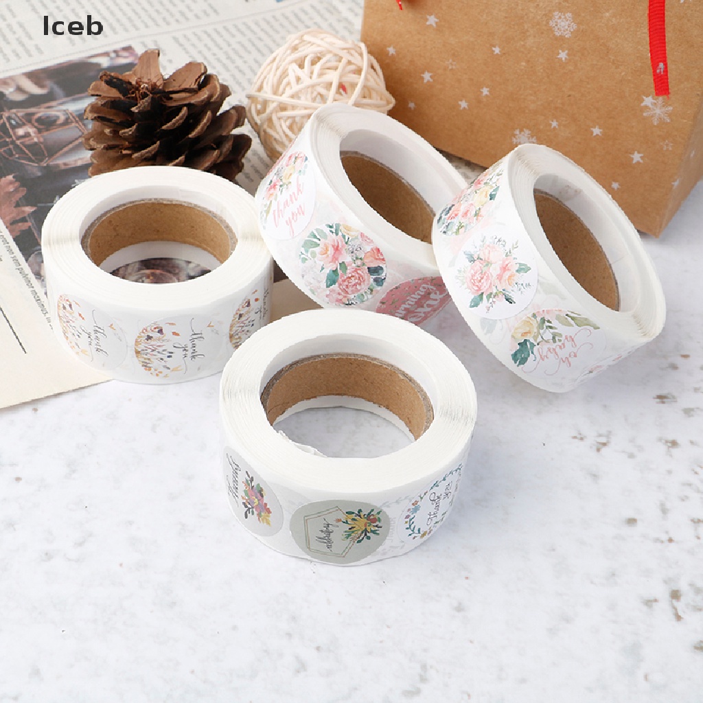 1 Cuộn 500 Nhãn Dán &quot;Thank You&quot; Cho Tiệc Cưới