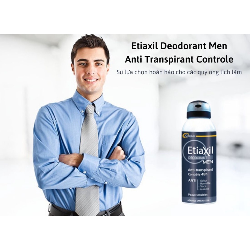 [Freeship+Tặng quà] Xịt khử mùi cơ thể cho nam Etiaxil Deodorant Men 48h chính hãng Pháp - BeautyMart