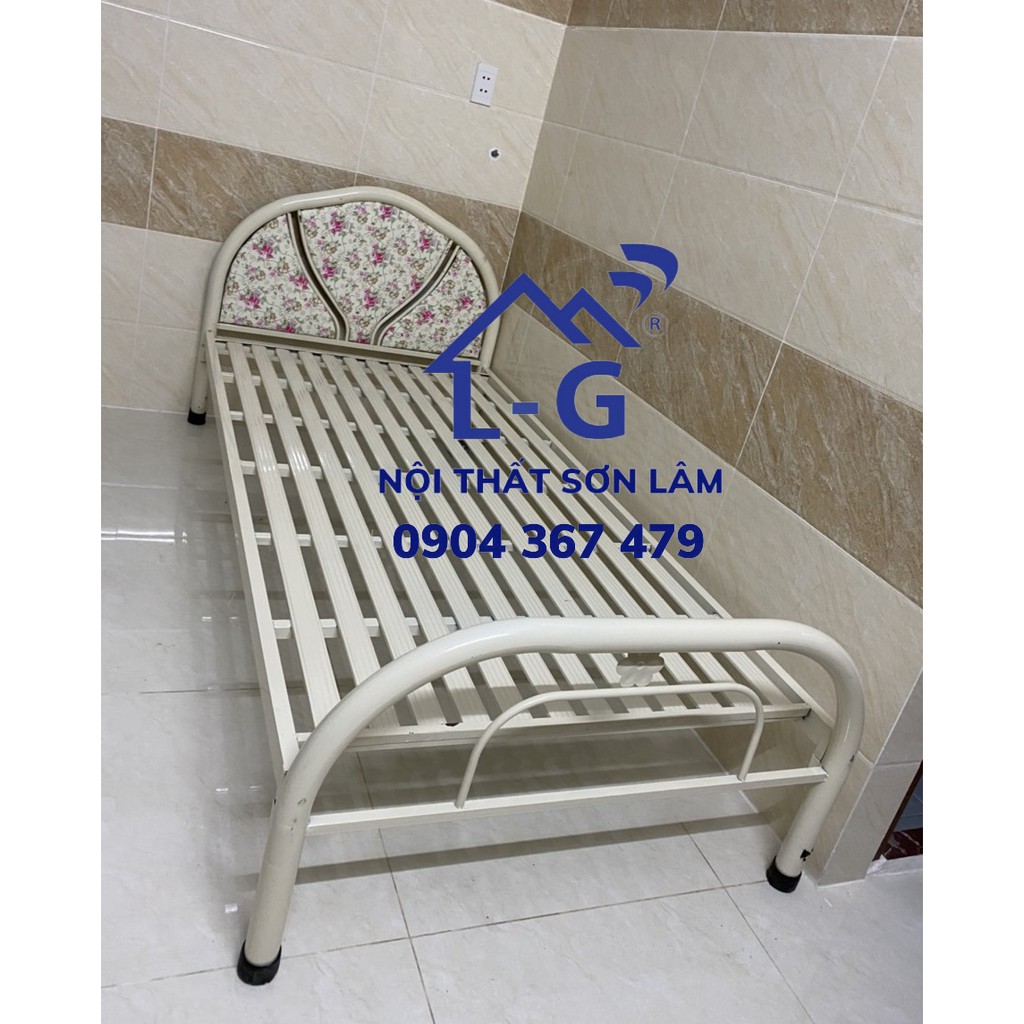 GIƯỜNG SẮT ĐƠN GIÁ RẺ 1M2 - GIƯỜNG 1 NGƯỜI NẰM