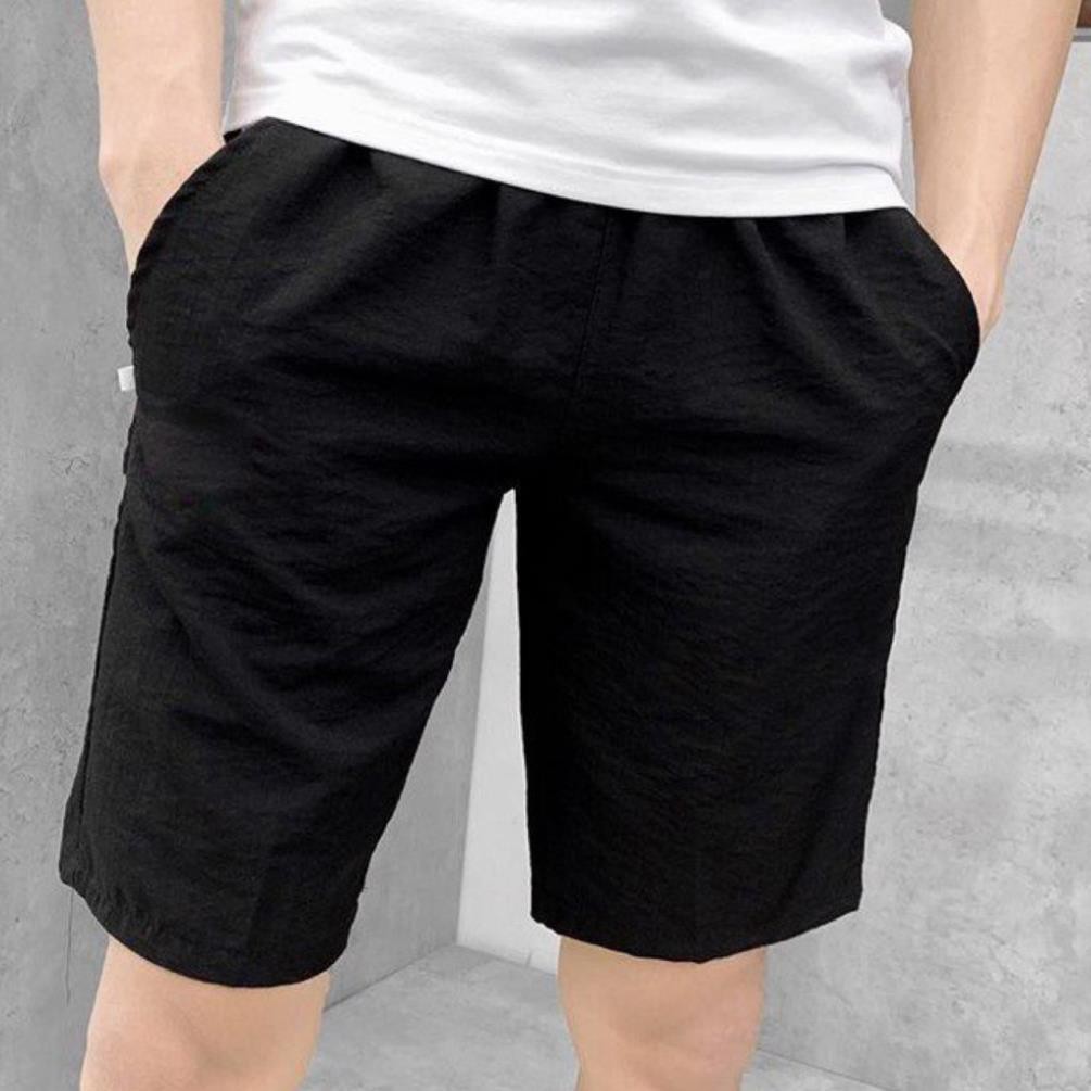 Quần ngố nam vải đũi short lửng mát nhẹ - QS80