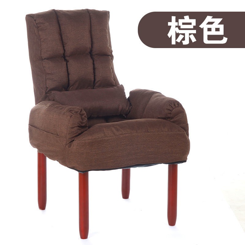 Ghế lười sofa đơn máy vi tính phòng khách vải lưới màu đỏ ngủ tatami cho con bú nghỉ trưa