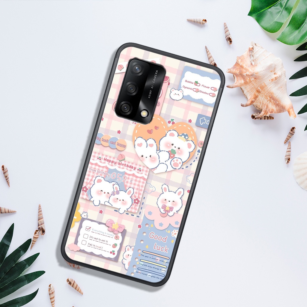 ỐP LƯNG OPPO A74 4G - A74 5G - A95 4G - A95 5G - A94, IN HÌNH GẤU NÂU CHOCOLATE ĐÁNG YÊU.