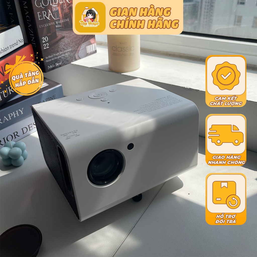 Máy Chiếu LEJIADA T10 Với Độ Phân Giải 1080p Hệ Điều Hành Android Chiếu Được Nhiều Góc - Hàng Chính Hãng