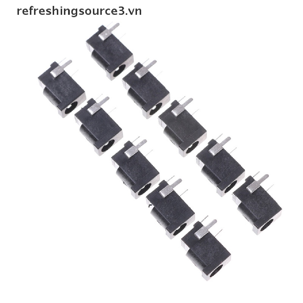 Set 10 Đầu Cắm Nguồn DC 3 Chấu 3.5mm x 1.3mm Màu Đen Chuyên Dụng