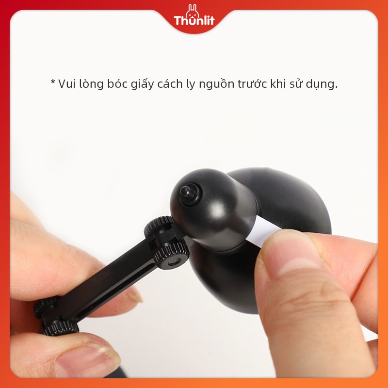 Đèn đọc sách mini Thunlit để bàn có kẹp và đế nam châm tiện dụng