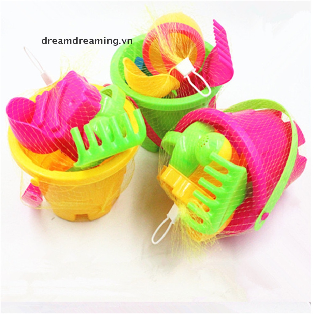 Set đồ chơi xô xẻng xúc cát bãi biển vui nhộn cho bé