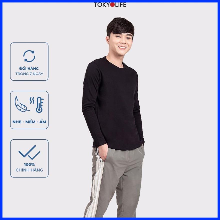 Áo giữ nhiệt WM Extra TOKYOLIFE Nam cổ tròn siêu co giãn, siêu ấm G7SMT037H
