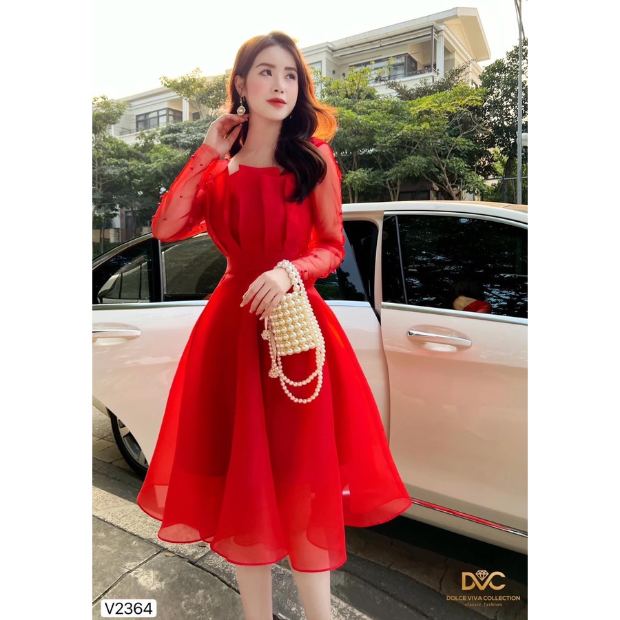 V2381, V2364 Set váy mẹ và bé organza công chúa  - Dolce viva colection