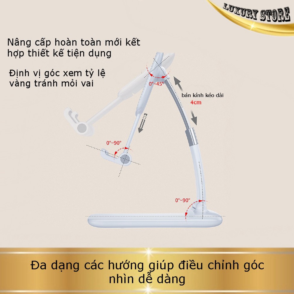 (Kho Sỉ Nam Đinh) Giá đỡ Ipad/điện thoại/máy tính bảng để bàn gấp gọn. Hàng cao cấp chắc chắn, độ hoàn thiện cao