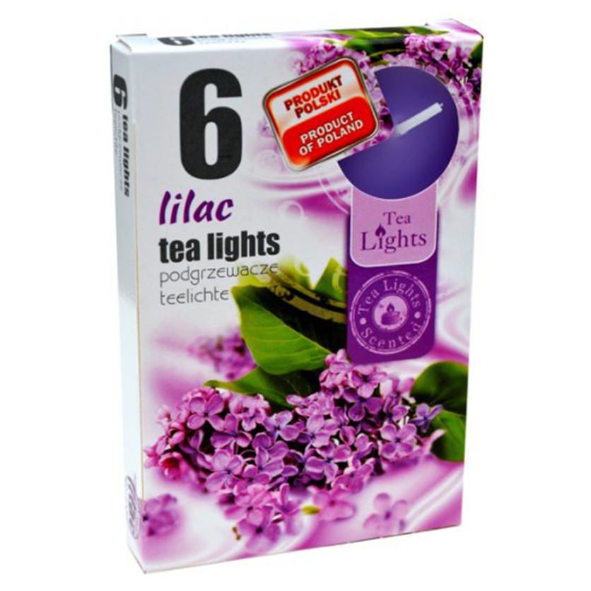 Hộp 6 nến tinh dầu Tealight Admit Lilac - hoa tử đinh hương, nến trang trí, hàng nhập khẩu