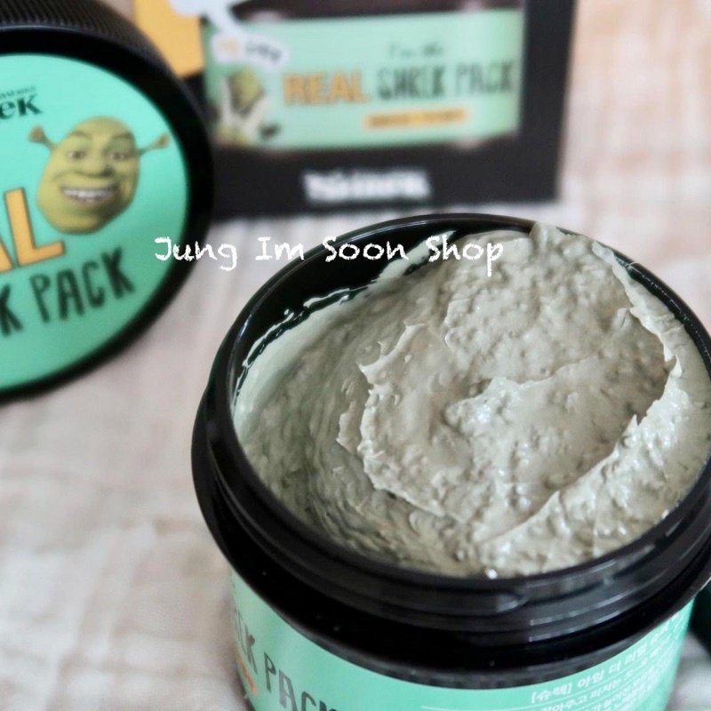 MẶT NẠ ĐẤT SÉT TƯƠI BẠC HÀ SIÊU “HOT” CỦA OLIVE YOUNG  I’M REAL SHREK PACK