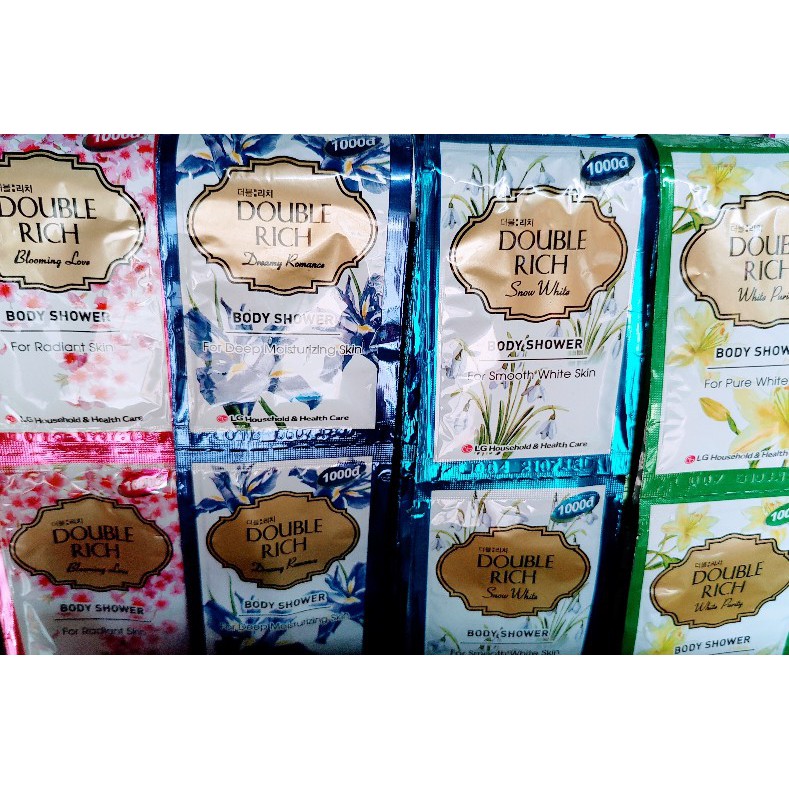 10 Gói Sữa tắm Double Rich Dưỡng Da Trắng Hồng | BigBuy360 - bigbuy360.vn